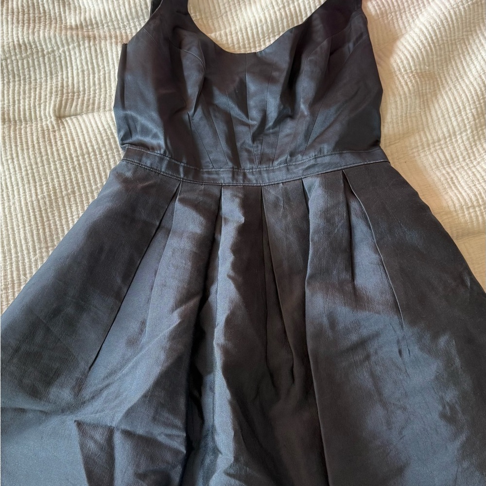 Adrianna Papell Charcoal Strapless Dress